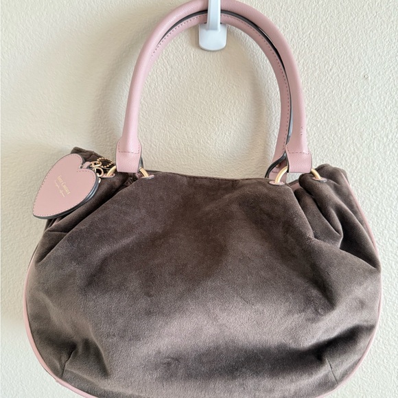 Juicy Couture NWT Retro Vibe Satchel Chocolate Dust & Pink‎ in Color Purse - Picture 3 of 7